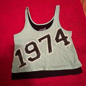 Fox racing crop tank top